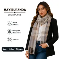 GENERICO - MaxiBufanda Unisex Abrigadora Suave Pashimina Casual