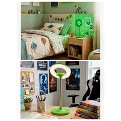ORANGE - LAMPARA DE ESCRITORIO LED INFANTIL MODELO OVNI COLOR VERDE NUEVA TENDENCIA EUROPEA
