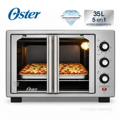 OSTER - Horno con freidora de aire Oster® de 35 litros, puertas francesas, TSSTTV35FDMAFNS