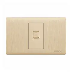 FERREXPRESS - Tomacorriente RJ45 Abatron Champagne Gold