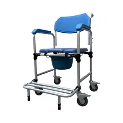 GENERICO - Silla Sanitaria con Ruedas para Baño 3 en 1 con Inodoro Portátil