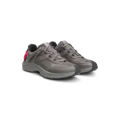 BOSS - Zapatillas de diferentes materiales con etiqueta con logo