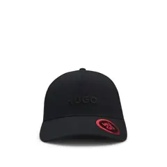 BOSS - Gorra de sarga de algodón con logo