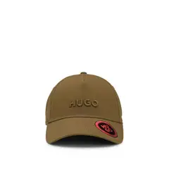 BOSS - Gorra de sarga de algodón con logo