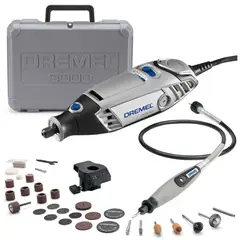 DREMEL - Minitaladro multipropósito eléctrica 3000 con 30 accesorios y Eje Flexible