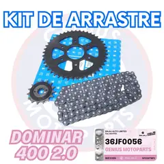 BAJAJ - KIT DE ARRASTRE DOMINAR 400 2.0