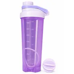 GENERICO - Tomatodo Shaker Deportivo Con Bola Mezcladora Para Proteína Y Batidos - Morado
