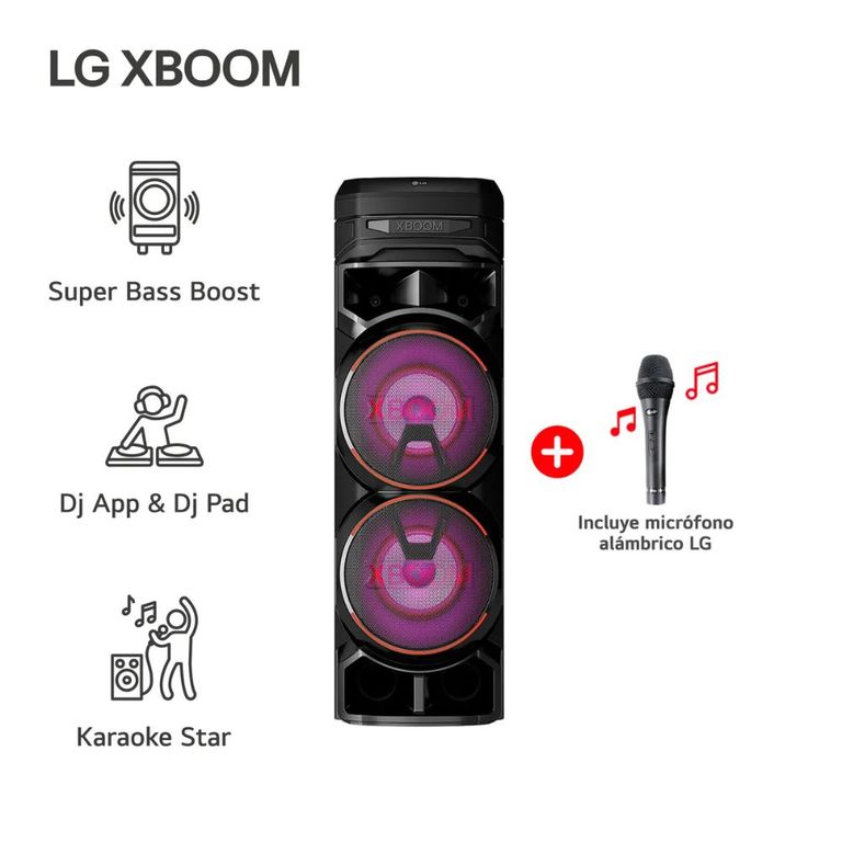 Torre de sonido XBOOM Multi Bluetooth Karaoke Star + Micrófono RNC9