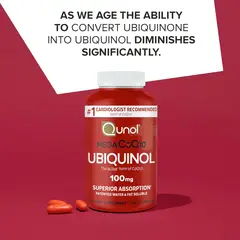 GENERICO - Qunol Mega Ubiquinol CoQ10 Suplemento natural de C0Q10