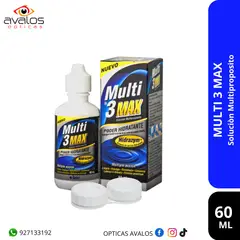 GENERICO - Multi-3 Max 60ml - Solución desinfectante