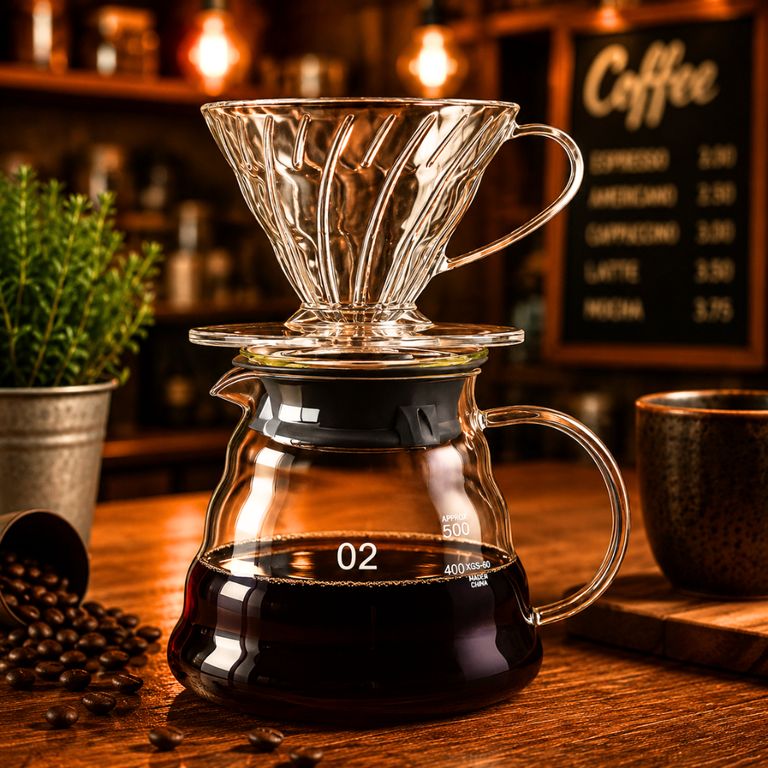 Dripper v60 + Jarra de café GRATIS filtro de papel