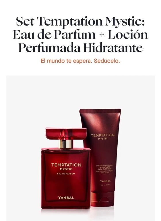 Perfume Temptation Mystic 50 ml mas Loción - YANBAL