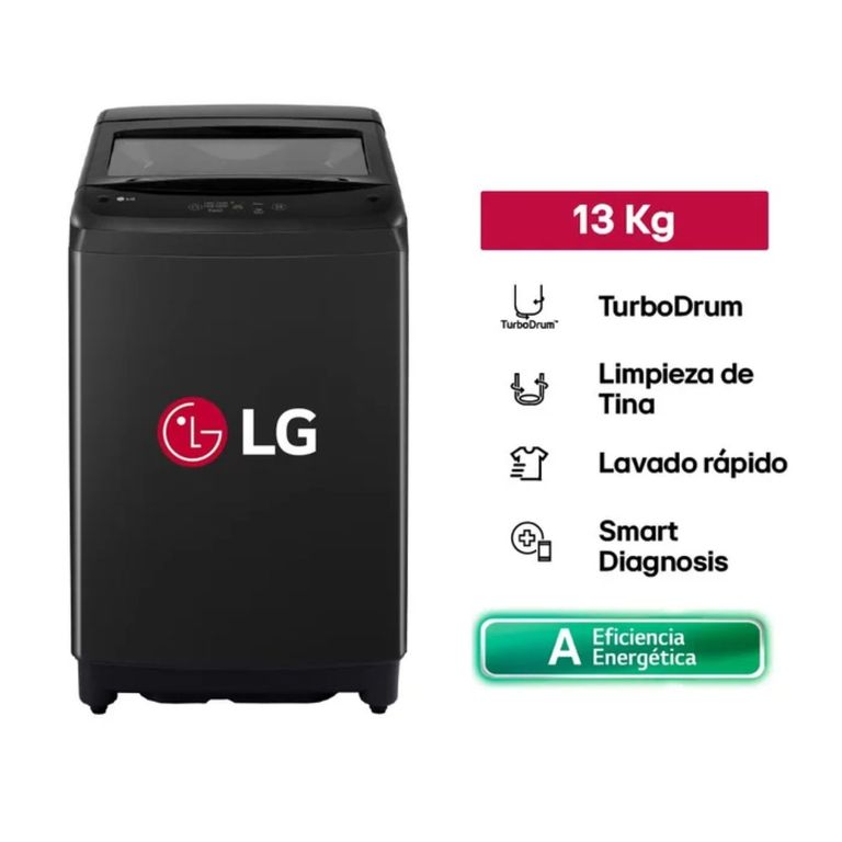Lavadora Carga Superior 13Kg WT13OBVTB Onyx Negro