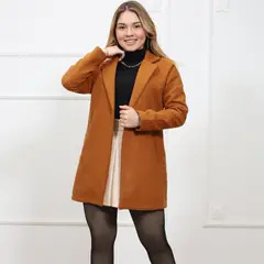 GLAMBITION - Abrigo largo para mujer