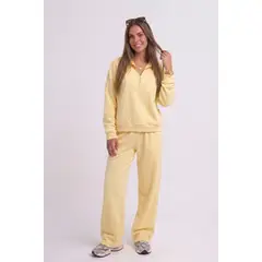 GENERICO - CONJUNTO BUZO OVERSIZE DE MUJER INVIERNO ABRIGADOR