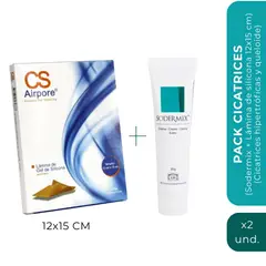 LSI SILDERMA - Pack Cicatrices - Sodermix + Parche Silicona 12x15 cm
