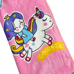 GENERICO - Colcha Manta para bebé Felpa Plush 1,40 x 1metro (niña)