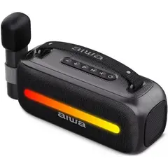 AIWA - AWS40BT - PARLANTE BLUETOOTH PORTATIL CON MICROFONO INALAMBRICO Y LUCES RGB -12 WATTS