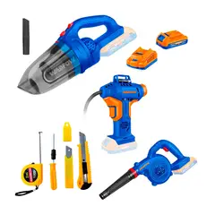 WADFOW - Aspirador + Soplador + Inflador + 1 Bat 1 Cargador