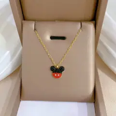 GENERICO - Collar dije raton con diseño encantador y detallado