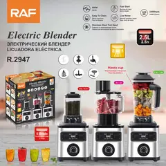 GENERICO - LICUADORA MULTIFUNCION RAF 8 EN 1 2.5LT ALTA RESISTENCIA COD 2947