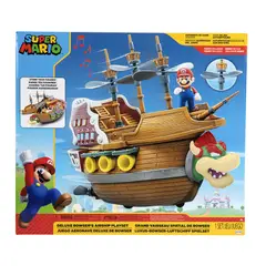 JAKKS PACIFIC - Super Mario Aeronave Deluxe de Bowser con Sonidos