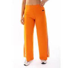 KINETIX - Pantalón Palazzo Urbano Algodón Pima Mandarina Mujer
