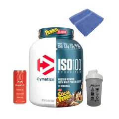 Dymatize - Iso 100 5 LB Proteina Hidrolizada - COCOA + REGALOS
