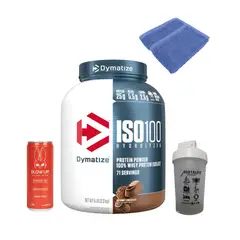 Dymatize - Iso 100 5 LB Proteina Hidrolizada - Gourmet Chocolate + REGALOS
