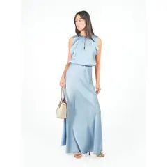 MICHELLE BELAU - Vestido maxi satín