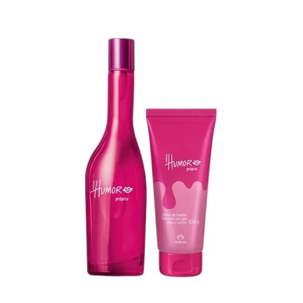Set x2 Humor propio femenino Eau de Toilette y Gel de baño