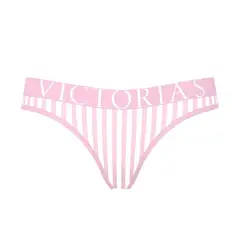 Victoria'S Secret - CALZONES TANGA VICTORIAS SECRET ROSADO A RAYAS