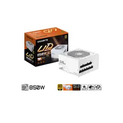 GIGABYTE - FUENTE DE PODER GP-UD850GM PG5 850W 80 PLUS GOLD FULL MODULAR PCI-EG5 BLANCO