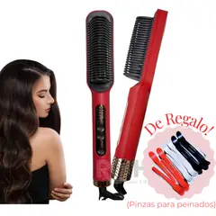 RAFF - Cepillo Alisador De Cabello RAF - ROJO + Regalo