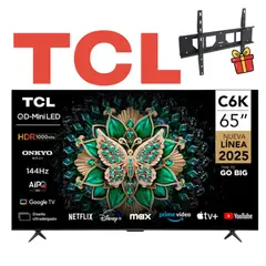 TCL - TELEVISOR 65 MINILED MOD 65C6KS+ REGALO RACK FIJO