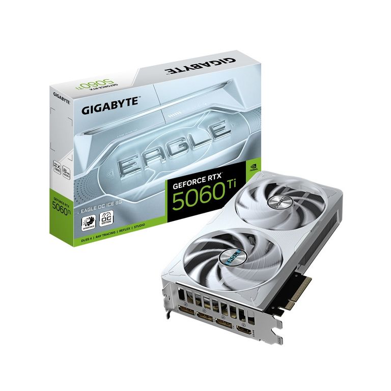 Tarjeta de Video GeForce RTX 5060 TI EAGLE OC ICE 8G 8GB GDDR7 PCIe 5.0