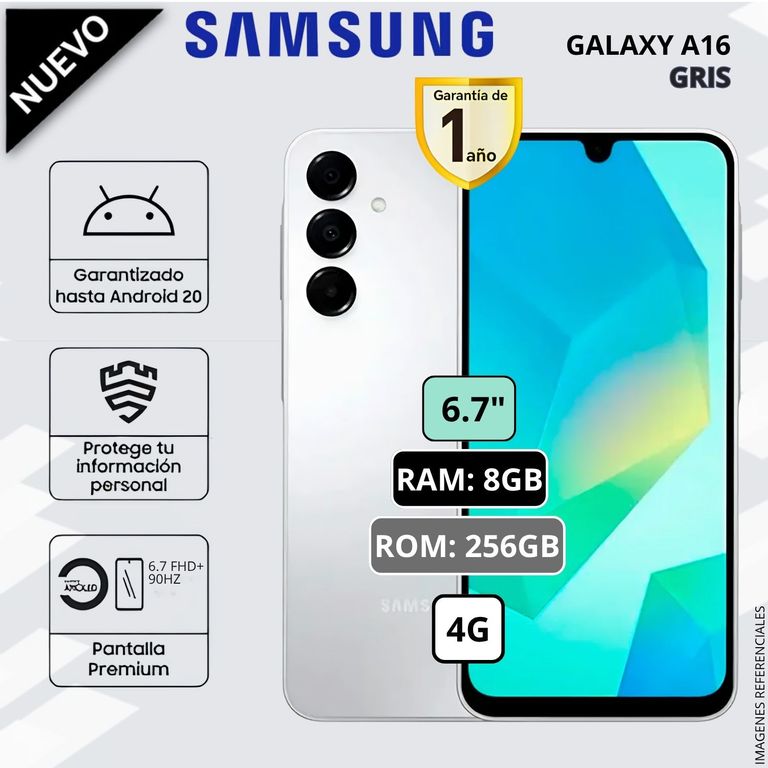 Celular Galaxy A16 4G 8GB+256GB - GRIS