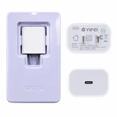 YI FEI - CUBO CARGADOR DE 20W PARA IPHONE IPH 11, IPH 12, IPH 13, IPH 14 Y SERIES