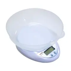 Henkel - Balanza Digital Gramera BRD11KF 5kg con Bowl - Blanco
