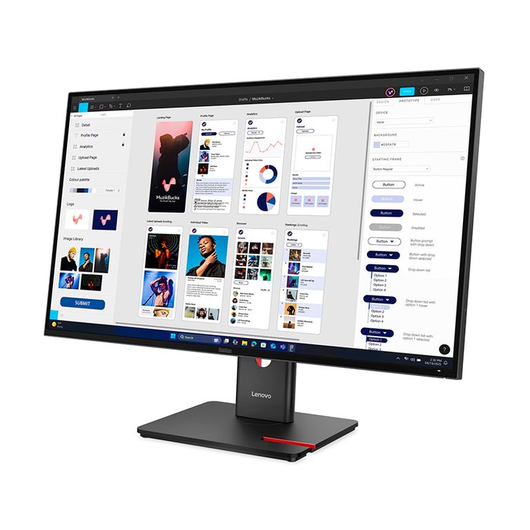 Monitor Plano ThinkVision T32UD-40, 31 WLED UHDIPSHDMIDPUSB-CUSB-ARJ45