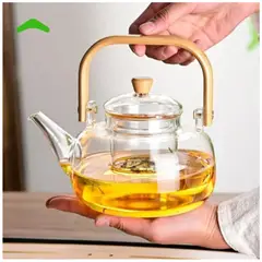 INSPIRA MARKET - Tetera de Vidrio Transparente de 900ml