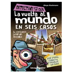 GENERICO - Libro La vuelta al mundo en seis casos Leoni , interactivo 8+