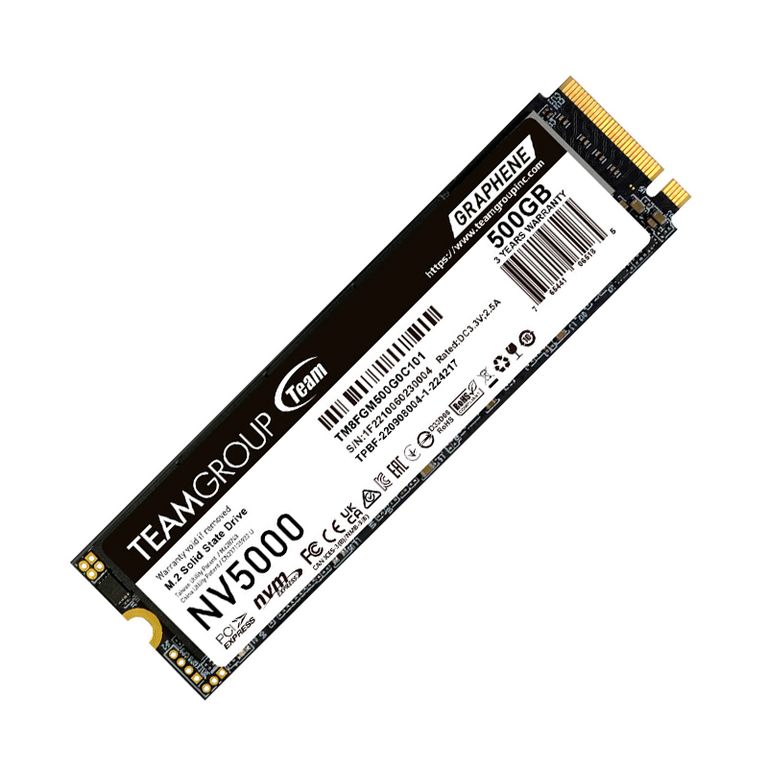 Unidad en estado solido NV5000, 500GB M.2 PCIe SSD, 4,500 MB/s