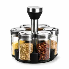 GENERICO - Organizador de Especias Giratorio Minimalista para Cocina Moderna