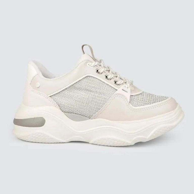 Zapatillas Mujer T4181 White/Prata 37 Blanco 1073903