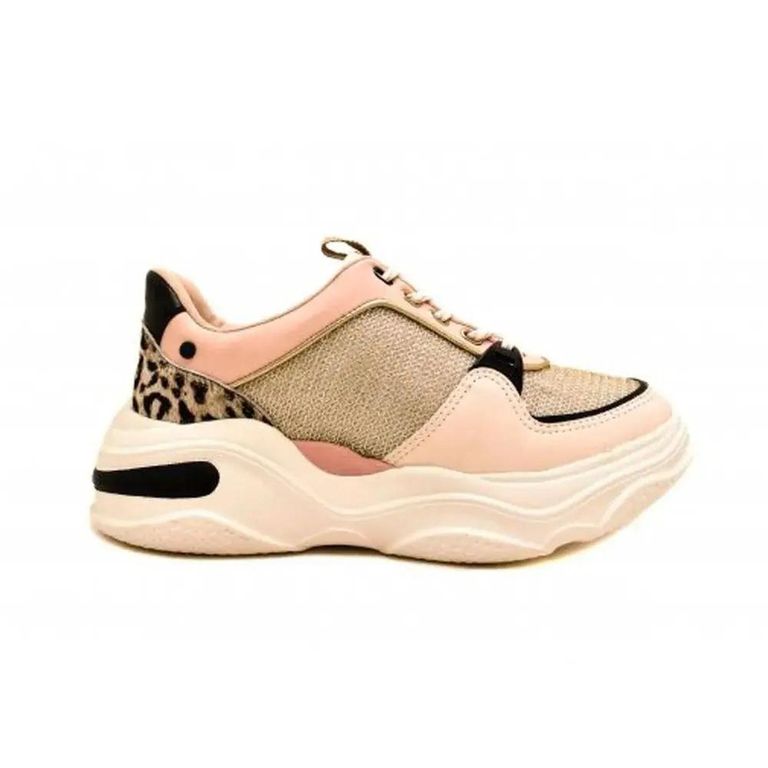 Zapatillas Mujer T4181 Oliva/Peach/Preto Beige 1073908
