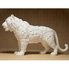 GENERICO - ADORNO EXCLUSIVO TIGRE BLANCO 23cm x 11cm x 44cm