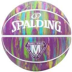 Spalding - PELOTA DE BASQUET MARBLE MORADO