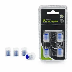 OEM - Tapas De Pitón Azul Neón Pvc Universal 4Pcs
