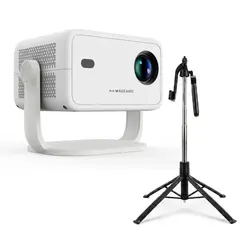 MAGCUBIC - Proyector Portátil L018 FullHD 650 Ansi Lúmenes + Trípode Remax P30 1.8m